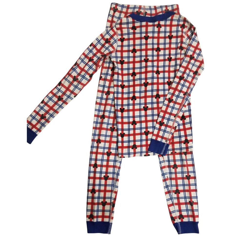 Hanna Andersson Disney Mickey Mouse Long John Pajamas Organic Cotton 10 Kids - Picture 2 of 4